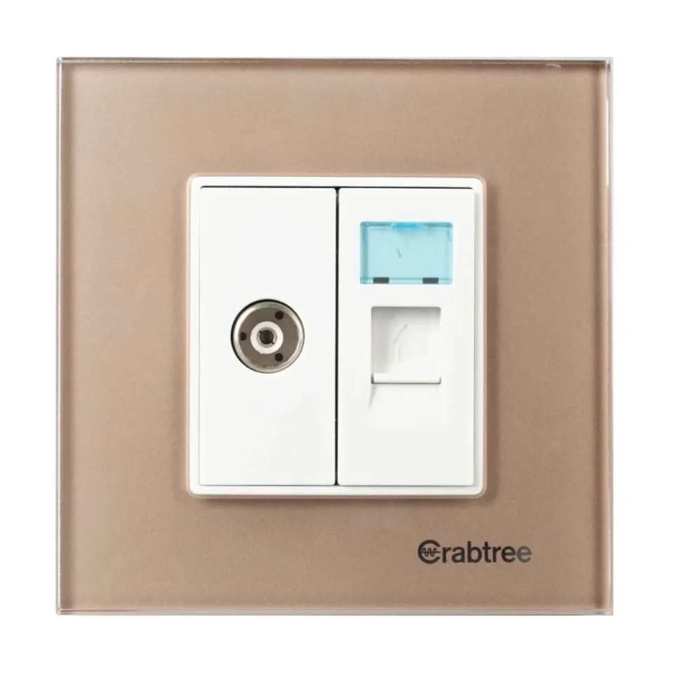 2 M Cover Plate Stone Beige