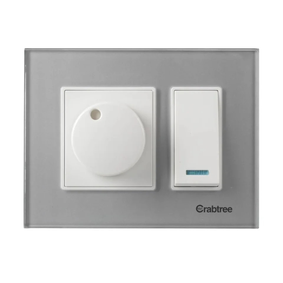 3 M Glass Cover Plate Silky Silver