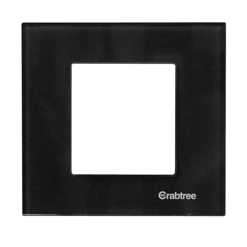 2 M Plate Dazzle Black Glass