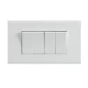 4 M Outer White Plate