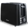 Crisp Plus Pop Toaster 2 Slice, 750 W Black, Defrost & Reheat, Crumb tray