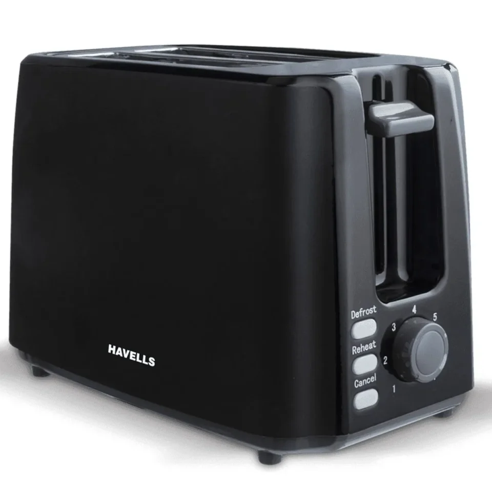 Crisp Plus Pop Toaster 2 Slice, 750 W Black, Defrost & Reheat, Crumb tray