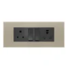 6 M Combined Plate Magnus Matt Gold