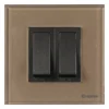 2 M Combined Plate Magnus ACR Glossy Brown