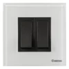2 M Combined Plate Magnus ACR Glossy White