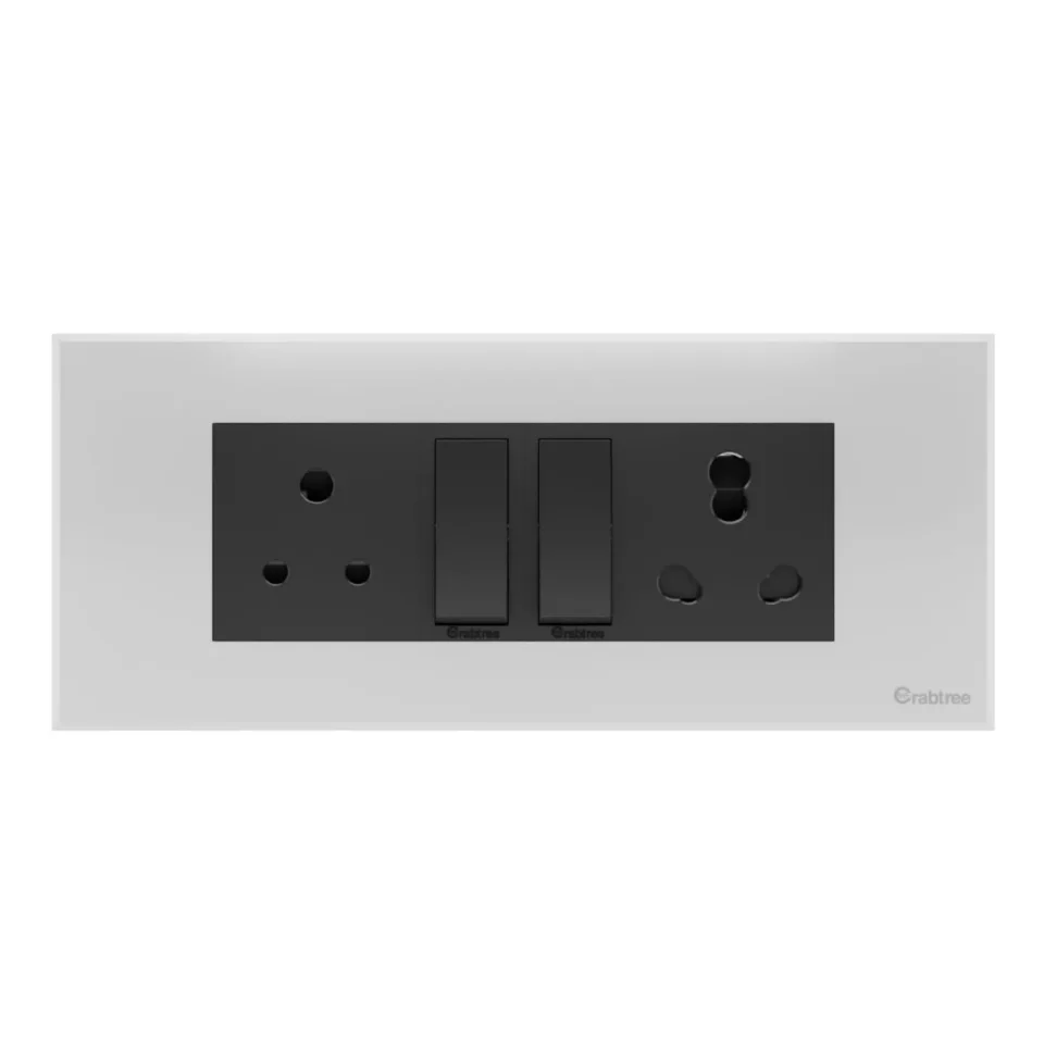 6 M Combined Plate Magnus ACR Glossy White
