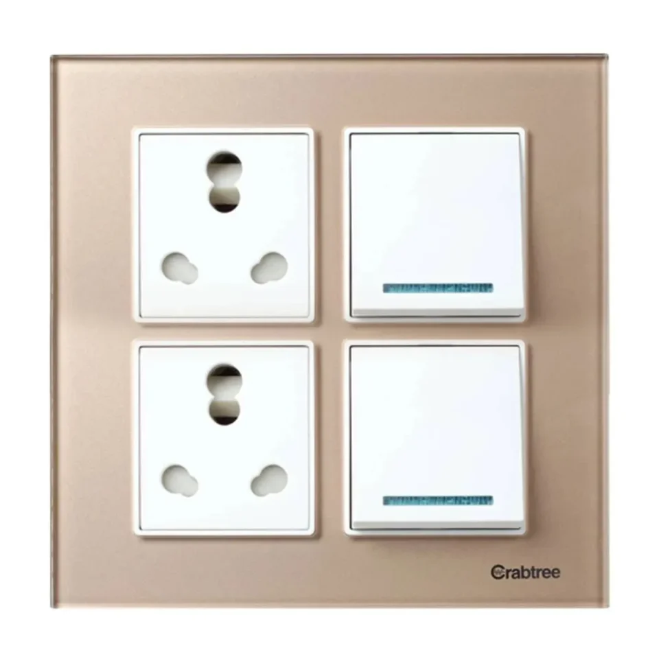 8 M (Square) Cover Plate Stone Beige