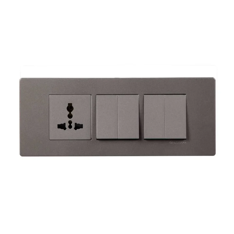 6 M Cover Plate Grey