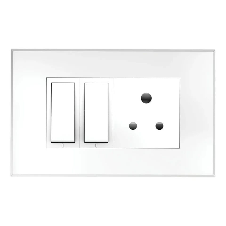 4 M Combined Plate Magnus ACR Glossy White