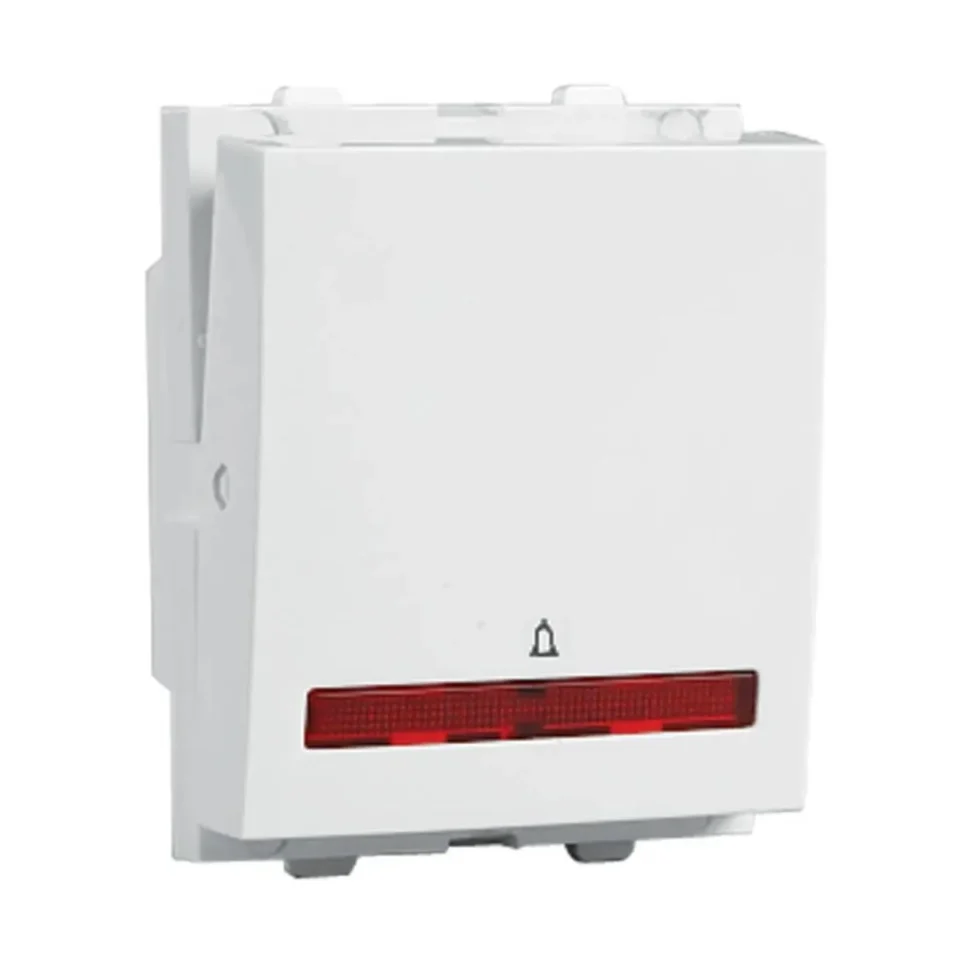 10 A Mega Bell Push Switch 1 Way with Indicator