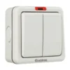 2 Gang 10 A 2 Way with Indicator IP66