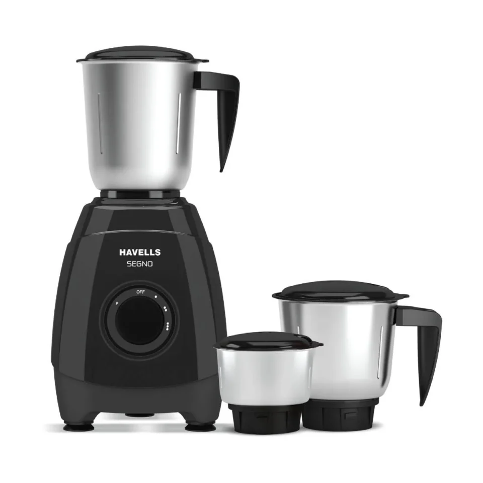 Segno Plus 550 W Mixer Grinder Black 3 Jar