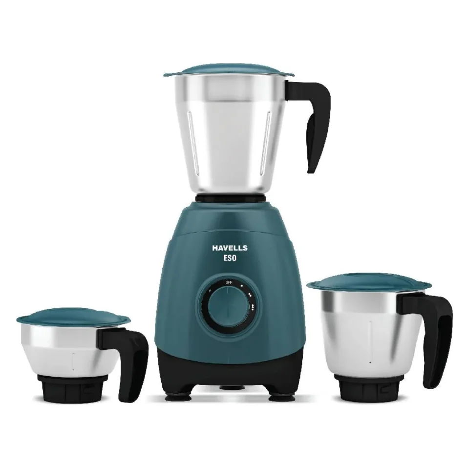 ESO 750 W Mixer Grinder Teal 3 Jar