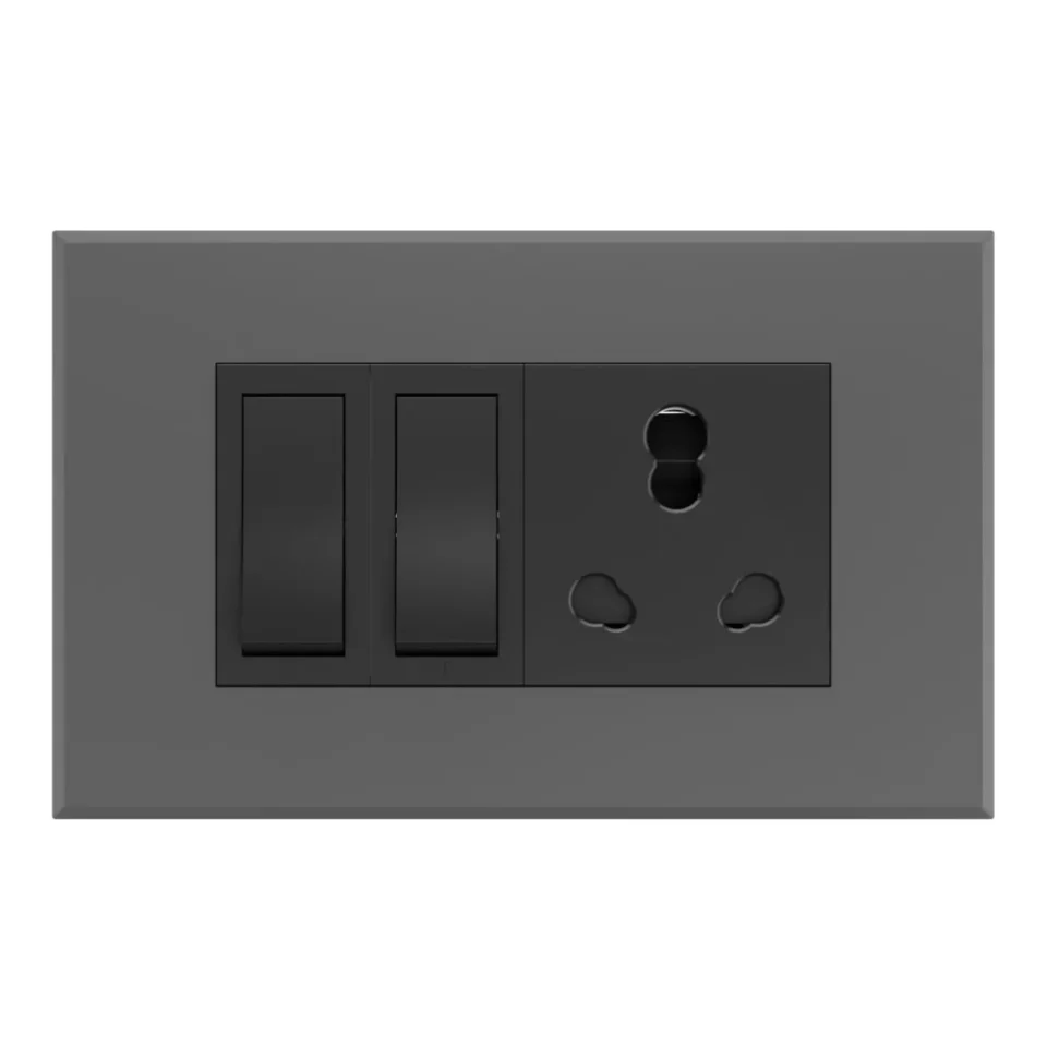 4 M Combined Plate Magnus Matt Grey