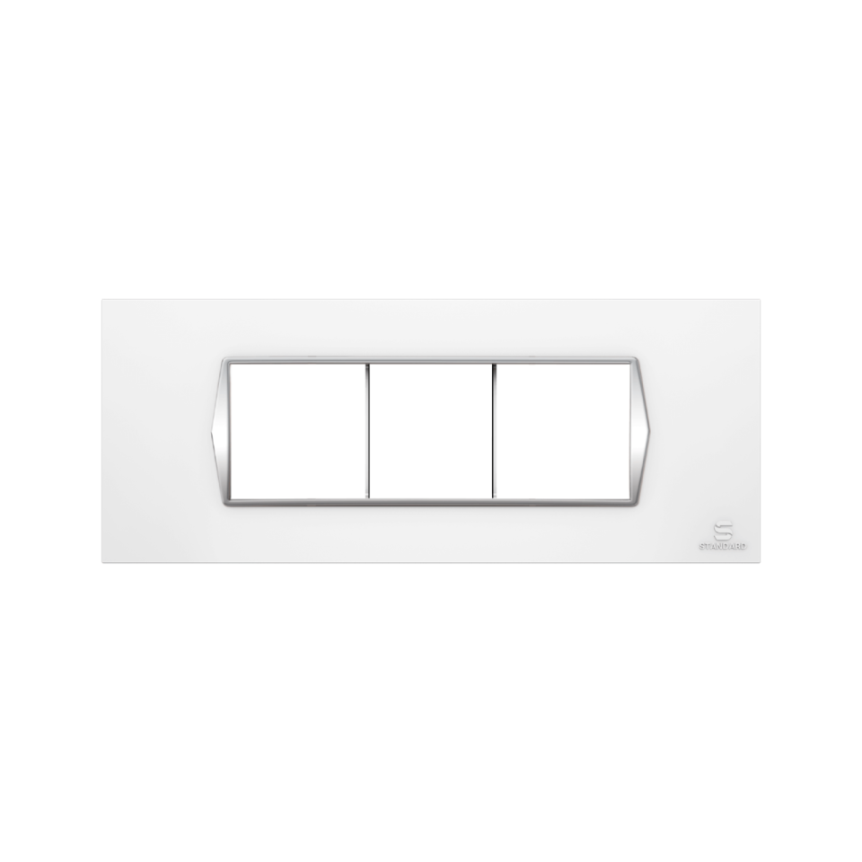 6 M Front Plate Zoe Chrome