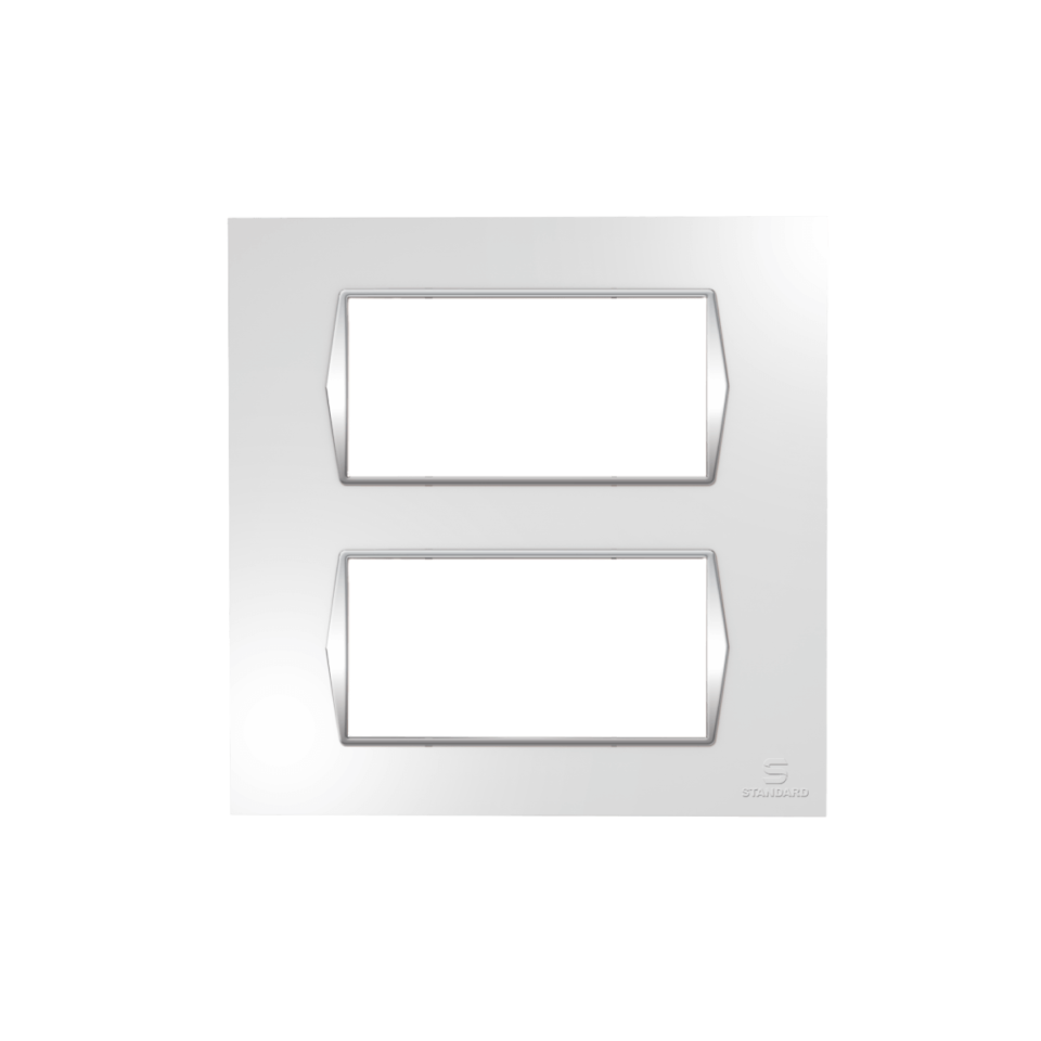 8 M (Square) Outer Plate Zoe Chrome