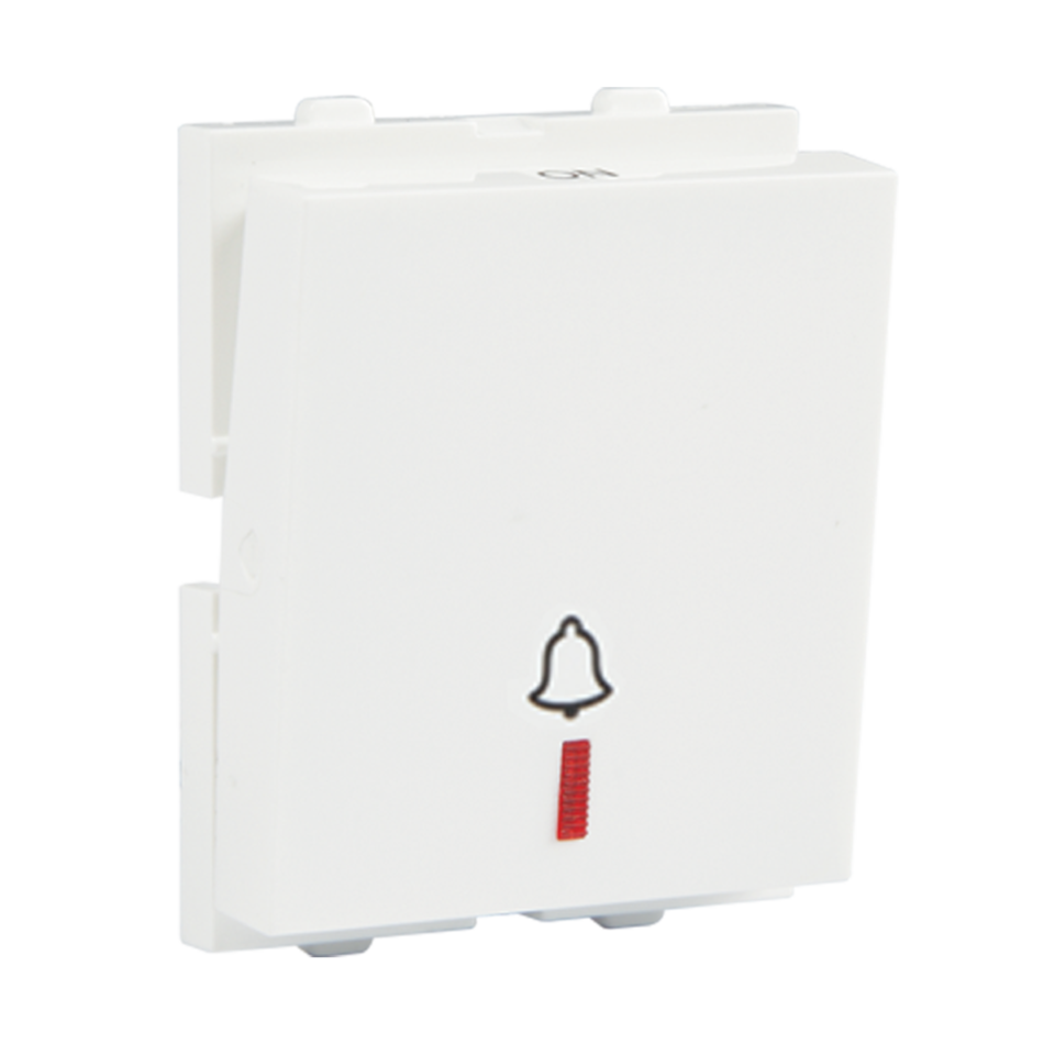 10 AX Mega 1 Way Bell Push with Indicator Switch