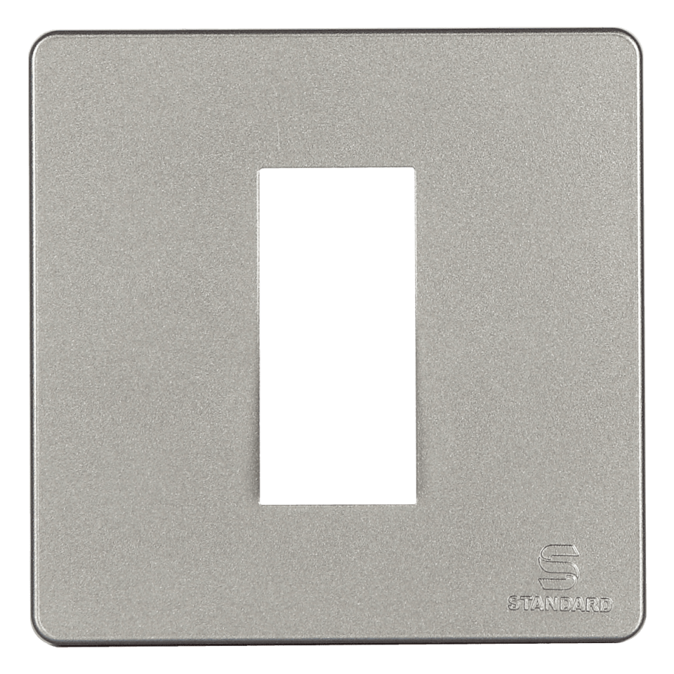 1 M Radiant Grey Cover Plate