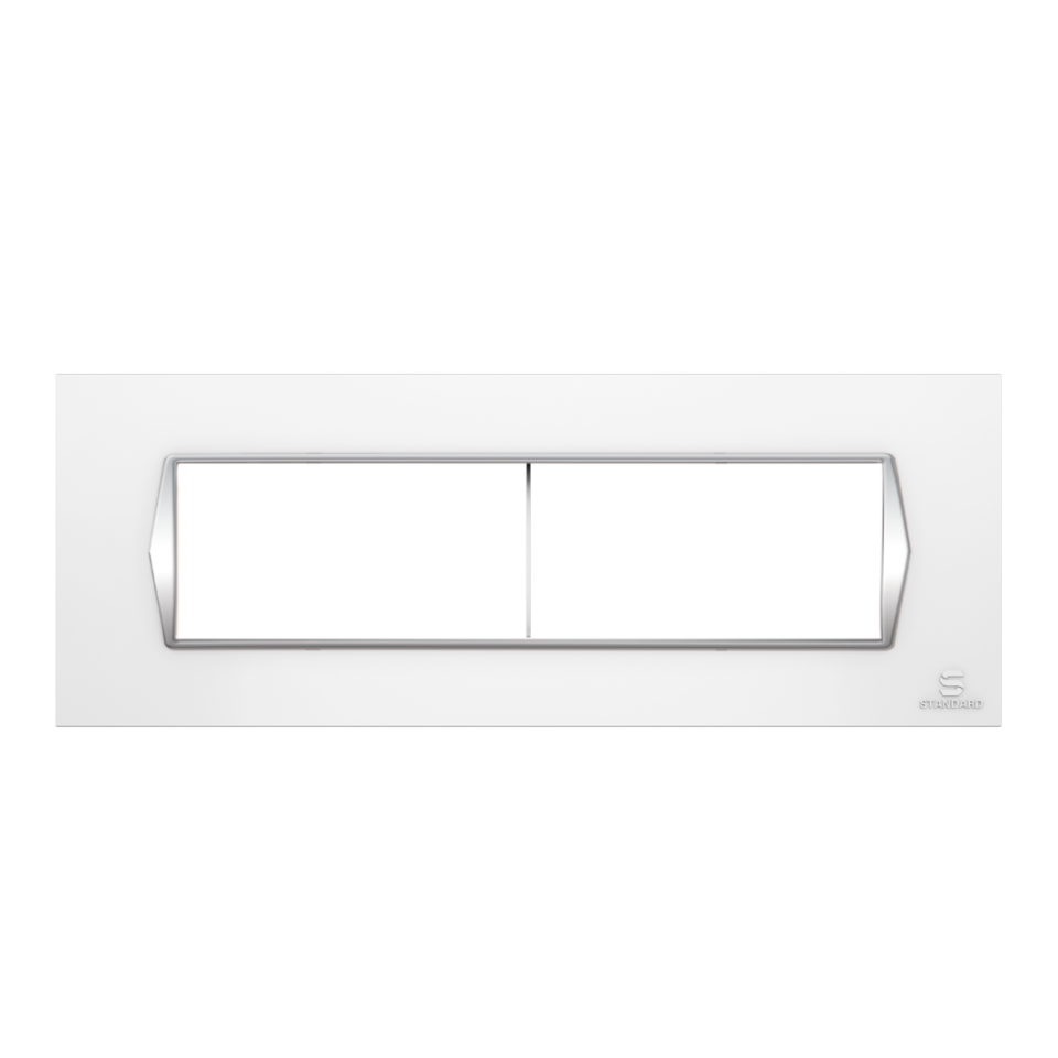 8 M (H) Front Plate Zoe Chrome