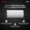 Fabia Slim Horizontal Right Side Storage Water Heater (Geyser) 10 L White Blue-RH