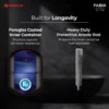 Fabia Slim Horizontal Right Side Storage Water Heater (Geyser) 10 L White Blue-RH