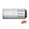 Fabia Slim Horizontal Right Side Storage Water Heater (Geyser) 10 L White Blue-RH