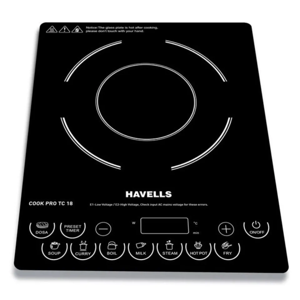 Cook Pro TC 18 Induction Cooktop 1800 W, Black