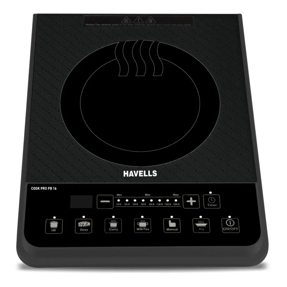 Cook Pro PB 16 Induction Cooktop 1600 W, Black