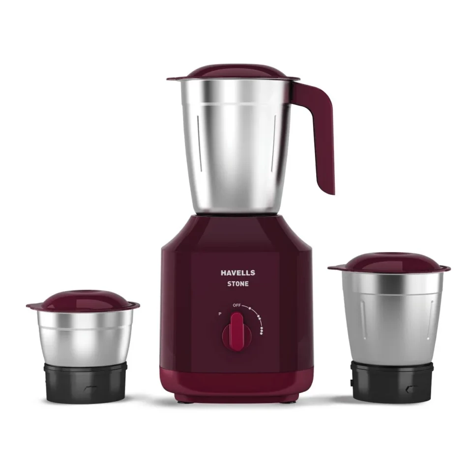 Stone 500 W Mixer Grinder Red 500 W, 3 Jar