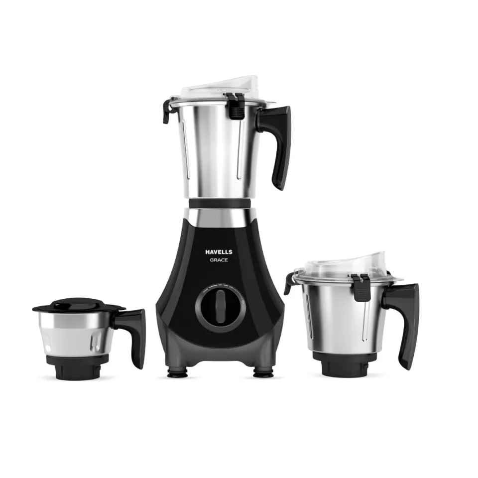 Grace Plus BLDC 800 W Mixer Grinder Black 800 W, 3 Jar