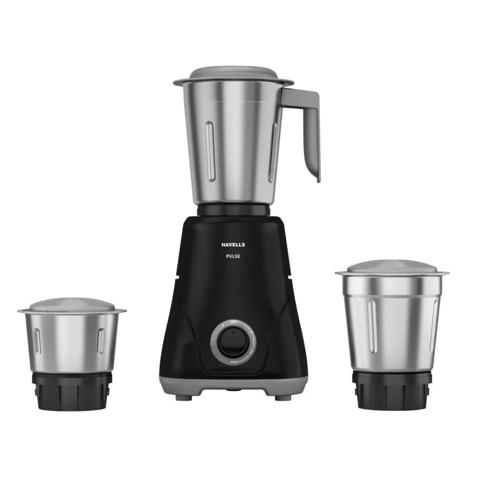 Pulse 500 W Mixer Grinder Black 500 W, 3 Jar