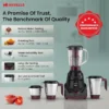 Prisma 750 W Mixer Grinder Black 750 W, 4 Jar