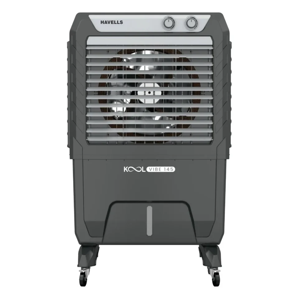 KoolVibe 145 L Premium Commercial Air Cooler - 145 L White Grey