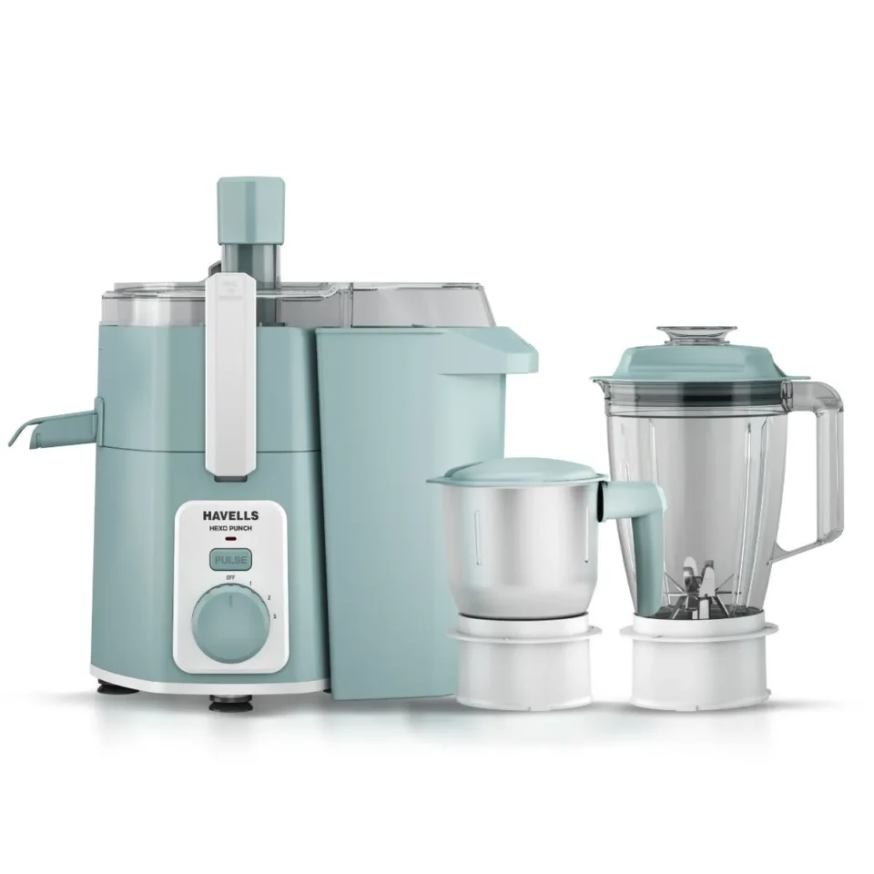 Hexo Punch 900 W Juicer Mixer Grinder Blue 900 W, 2 Jar