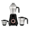 Hydro Plus 1000 W Mixer Grinder Black and champagne gold 1000 W, 3 jar