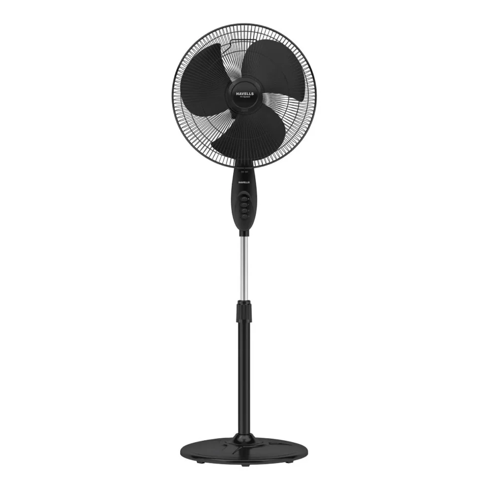 Swing Pedestal Fan 400 mm (Black)