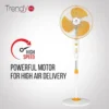 Trendy Pedestal Fan 400 mm (White Yellow)
