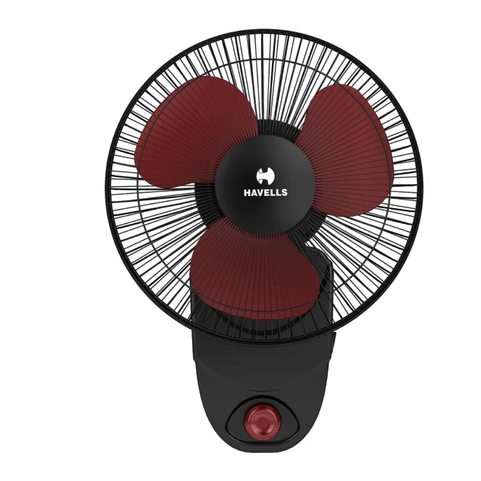 Candy HS Wall Fan 230 mm (Black Red)