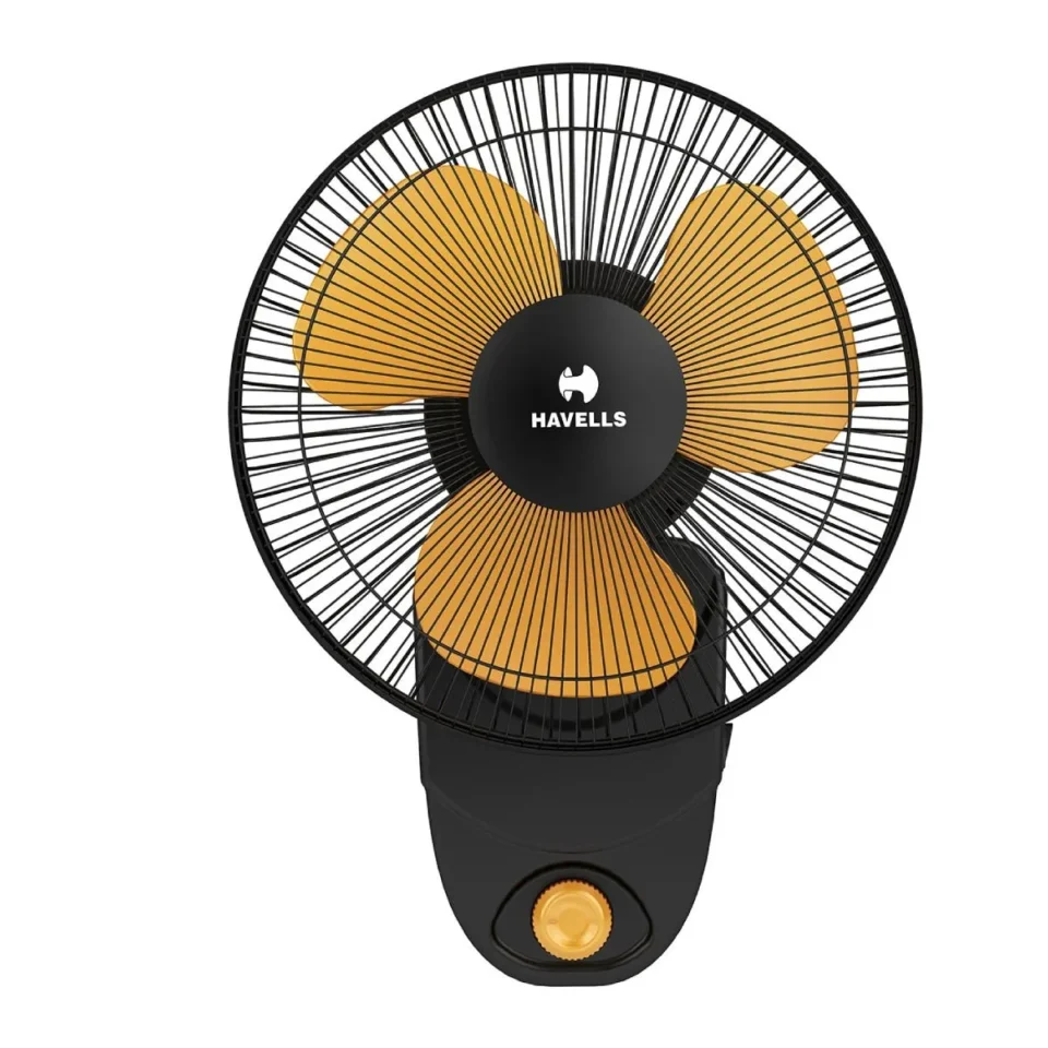 Candy HS Wall Fan 230 mm (Black Yellow)