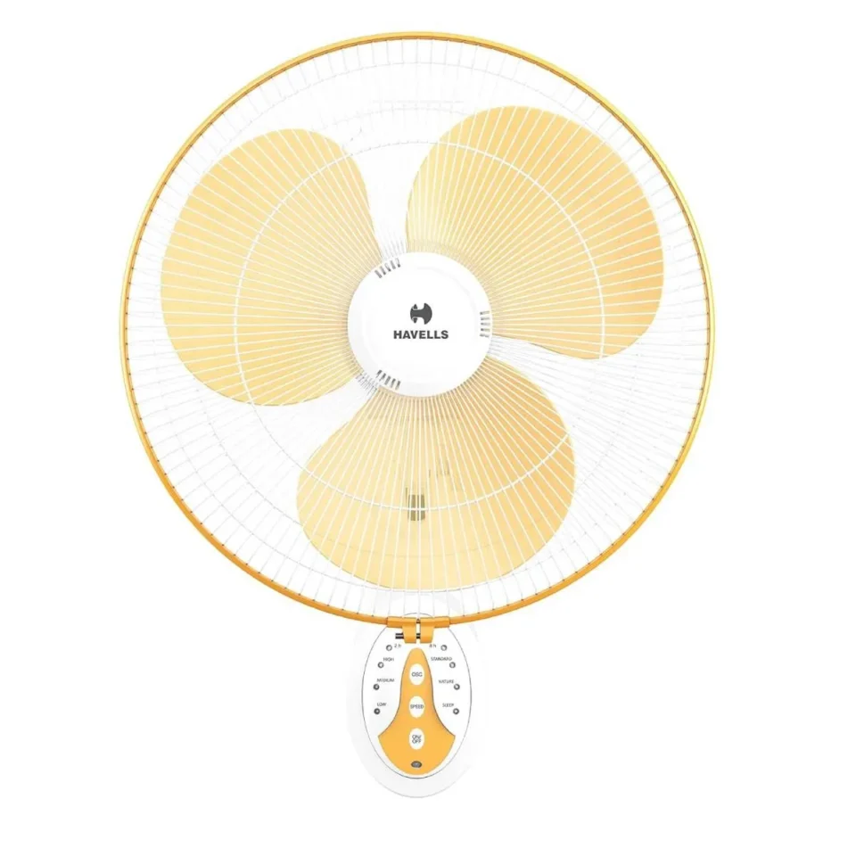 Platina BLDC Wall Fan 400 mm (White Yellow)