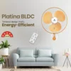Platina BLDC Wall Fan 400 mm (White Yellow)