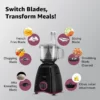 Unity 750 W Mixer Grinder Black 750 W, 4 Jar