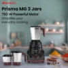 Prisma 750 W Mixer Grinder Black 750 W, 3 Jar